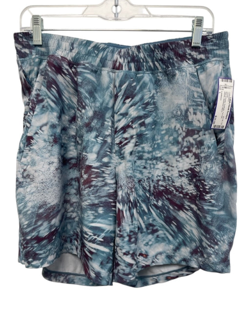 Lululemon Size L Blue & Purple Synthetic Tye Dye Athletic Men's Shorts Blue & Purple / L