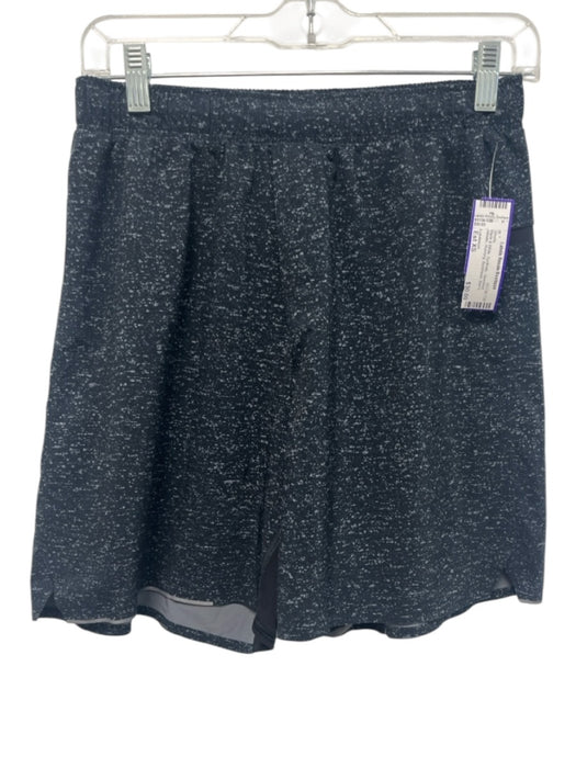 Lululemon Size Est XS Black & White Synthetic Speckled Athletic Running Shorts Black & White / Est XS