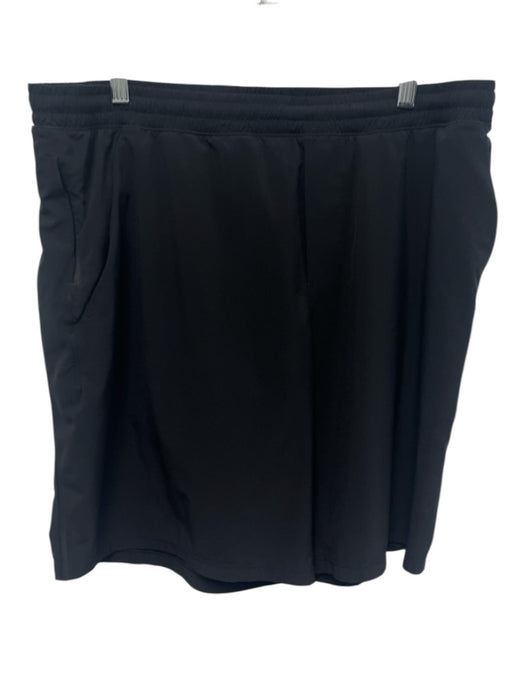 Lululemon Size Est XL Black Synthetic Solid Athletic Men's Shorts Black / Est XL