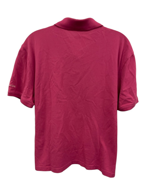Masters Size XL Pink Cotton Collar Short Sleeve Polo Top Pink / XL