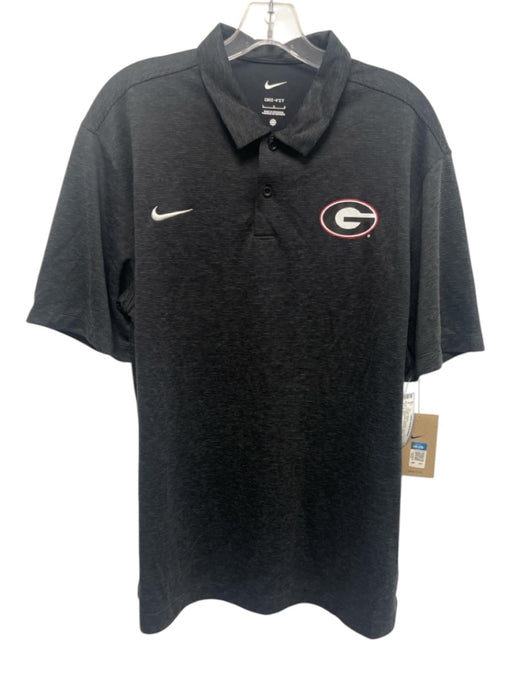 Nike NWT Size L Gray Synthetic Striped Polo Athleisure Men's Short Sleeve Gray / L
