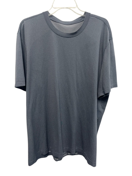 Lululemon Size Est L Gray Synthetic Dots Athletic T Shirt Men's Short Sleeve Gray / Est L