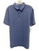 Lululemon Size Est L Blue Synthetic Heathered Polo Men's Short Sleeve Blue / Est L