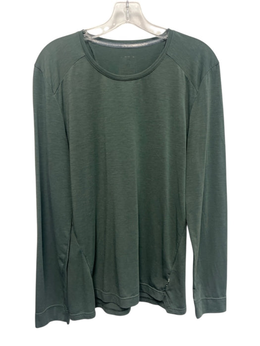 On Cloud AS IS Size L Green Synthetic Solid Athletic T Shirt Long Sleeve Shirt Green / L