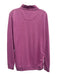 Peter Millar Size L Pink Cotton Blend Solid Quarter Zip Men's Long Sleeve Shirt Pink / L