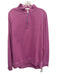 Peter Millar Size L Pink Cotton Blend Solid Quarter Zip Men's Long Sleeve Shirt Pink / L