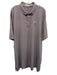 Peter Millar Size XXL Red & White Synthetic Striped Polo Athleisure Short Sleeve Red & White / XXL