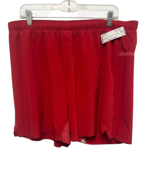 Lululemon Size Est L Red Synthetic Solid Athletic Men's Shorts Red / Est L