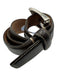Tumi Brown Leather Solid Men's Belt Brown