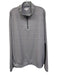 Peter Millar Size XXL Gray & White Synthetic Striped Men's Long Sleeve Shirt Gray & White / XXL