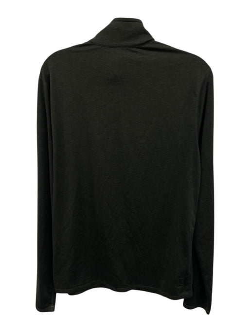 Vuori Size Small Dark Gray Polyester Blend Long Sleeve Heathered Quarter Zip Top Dark Gray / Small
