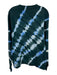 Tory Sport Size Medium Green & Blue Cotton Long Sleeve Tie Dye Sweater Green & Blue / Medium