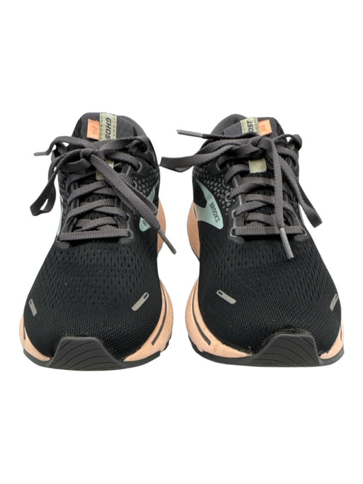 Brooks Shoe Size 9.5 Black, Blue, Orange Synthetic Lace Up Lace Up Sneakers Black, Blue, Orange / 9.5