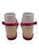 Jack Rogers Shoe Size 7 Pink & Red Leather Upper Thong Whipstitch Flat Sandals Pink & Red / 7