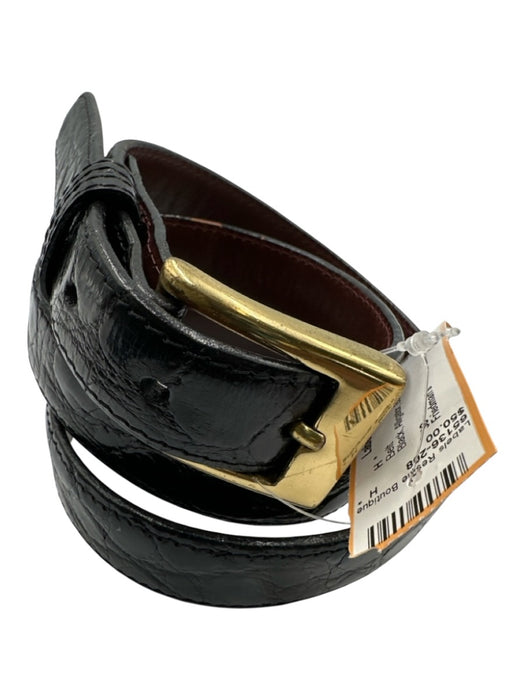 Friedman's Black Alligator Men's Belt Black
