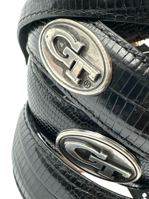 No Brand Black Alligator Men's Belt Black
