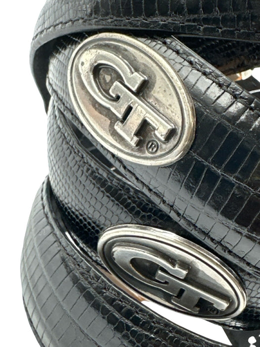 No Brand Black Alligator Men's Belt Black