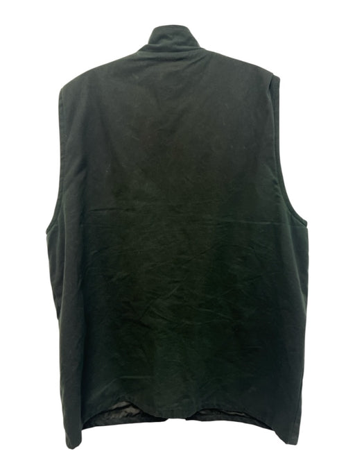 MallClothing Size L Green Cotton Solid Zipper Men's Vest Green / L