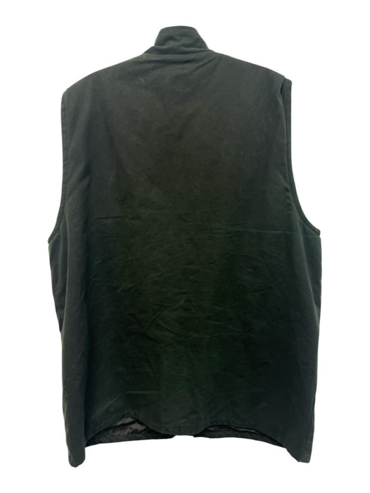MallClothing Size L Green Cotton Solid Zipper Men's Vest Green / L