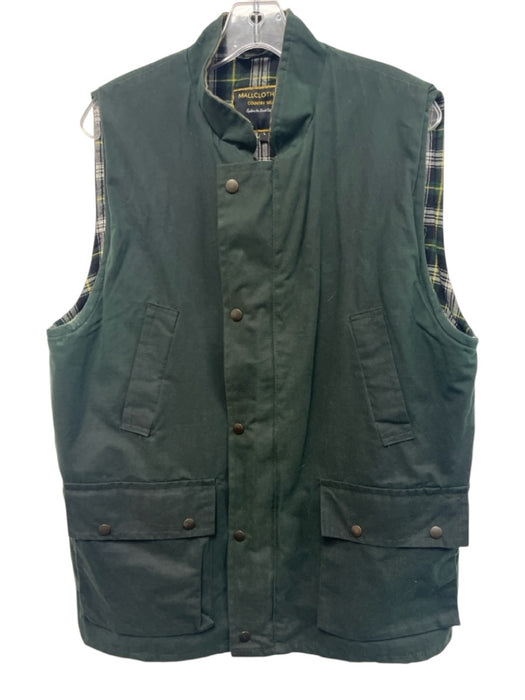 MallClothing Size L Green Cotton Solid Zipper Men's Vest Green / L