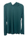 Lululemon Size Est L Green Polyester Blend Striped Hoodie Long Sleeve Shirt Green / Est L