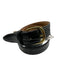No Brand Black Leather Solid Men's Belt Black