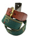 Masters AS IS Green Leather All Over Print Men's Belt Green