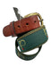 Masters AS IS Green Leather All Over Print Men's Belt Green