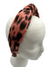Lele Sadoughi Pink & Brown Animal Print Knot Headband Pink & Brown