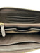 Michael Kors Brown & Beige Leather Gold Tone Hardware Monogram Zip Wallets Brown & Beige