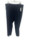 Theory Size 18 Navy Blue Triacetate pleat front Elastic Waist Crop Pants Navy Blue / 18