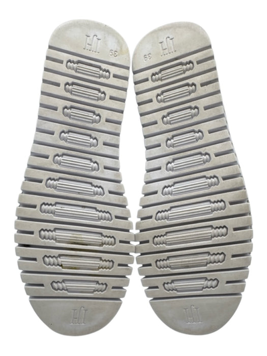 Ilse Jacobsen Shoe Size 39 Pewter & White Laser Cut Slip On Sneakers Pewter & White / 39