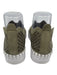 Ilse Jacobsen Shoe Size 39 Olive Green & White Laser Cut Platform Sneakers Olive Green & White / 39