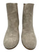 Joie Shoe Size 37.5 Gray Beige Suede Block Heel Ankle Booties Gray Beige / 37.5