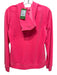 Lilly Pulitzer Size S Hot Coral Polyester Velour Gold Zipper Hood Zip Up Jacket Hot Coral / S