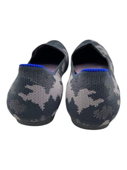 Rothy's Shoe Size 7.5 Gray & Purple Synthetic Knit Camoflage Slip On Flats Gray & Purple / 7.5