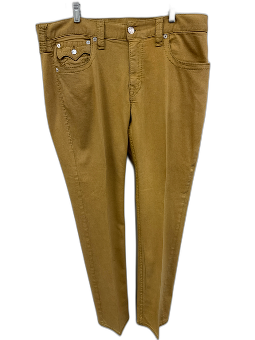 True Religion Size 36 Tan Cotton Blend Solid Khakis Men's Pants Tan / 36