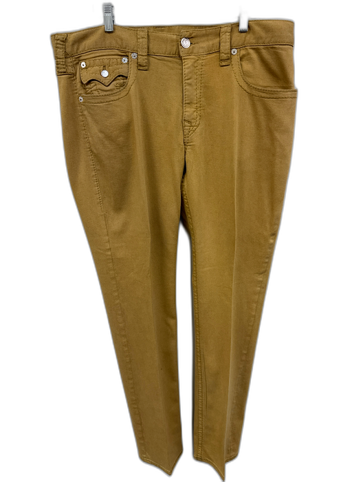 True Religion Size 36 Tan Cotton Blend Solid Khakis Men's Pants Tan / 36