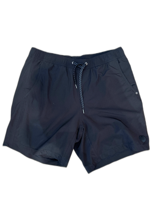Vuori Size Est L Black Synthetic Solid Athletic Men's Shorts Black / Est L