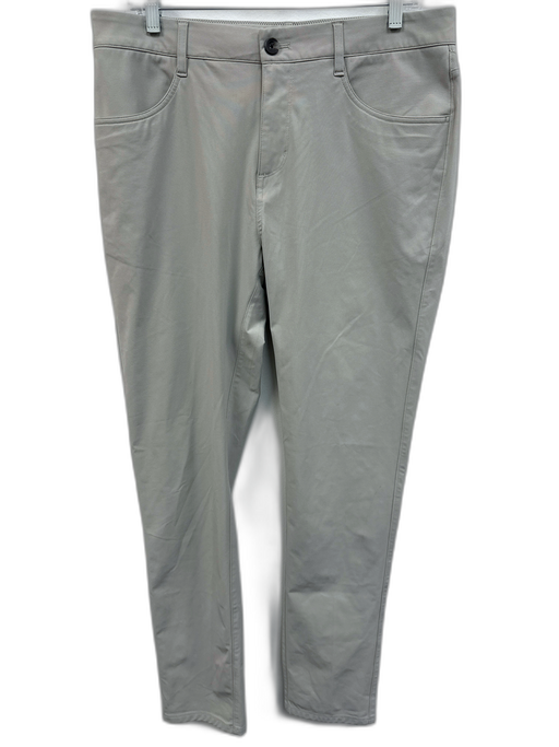 Vuori Size Est 32 Beige Synthetic Solid Athletic Slim Men's Pants Beige / Est 32