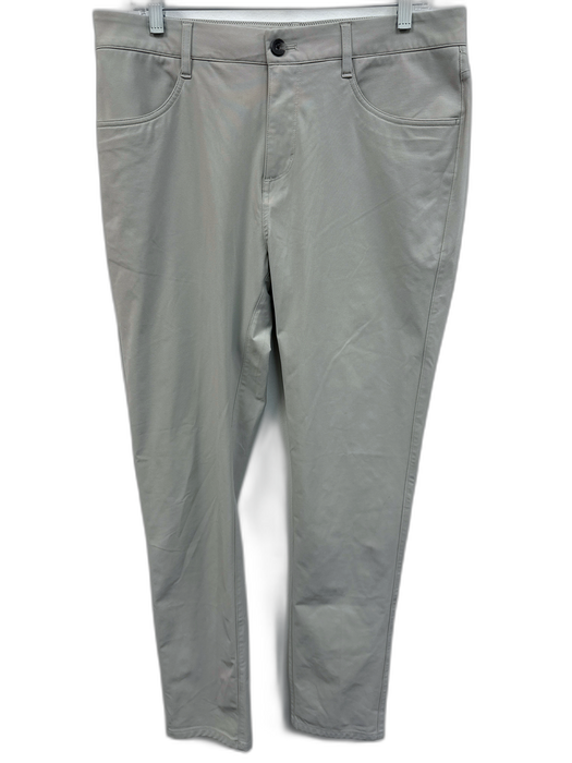 Vuori Size Est 32 Beige Synthetic Solid Athletic Slim Men's Pants Beige / Est 32