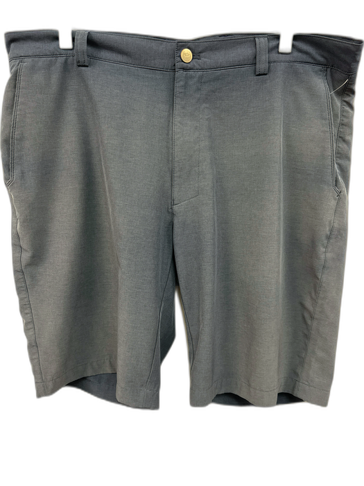 Peter Millar Size 36 Blue Synthetic Heathered Khakis Men's Shorts Blue / 36