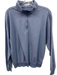 Oliver Ridley Size M Blue Synthetic Heathered Quarter Zip Long Sleeve Shirt Blue / M