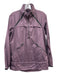 Lululemon Size S/M Purple & Gray Nylon Mesh Quarter Zip Mock Neck Jacket Purple & Gray / S/M