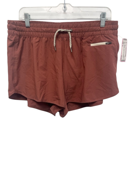 Vuori Size XL Brick Red Polyester Blend Drawstring Zip Pocket dolphin hem Shorts Brick Red / XL