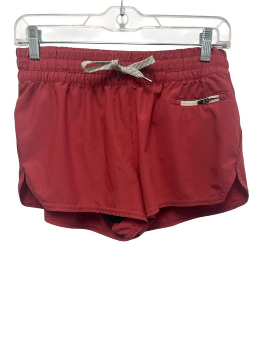 Vuori Size XS Red Polyester Blend Drawstring Zip Pocket dolphin hem Shorts Red / XS