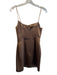 Retrofete Size XS Brown Acetate & Polyester Satin Bodice Chain Strap Dress Brown / XS