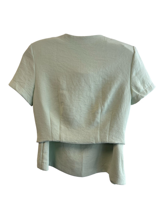 ASTR The Label Size XS Green Polyester Solid Flap Pockets Mini Skirt Set Green / XS