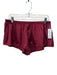 Daily Drills Size M/L Burgundy Polyester Blend Elastic Waistband Satin Shorts Burgundy / M/L