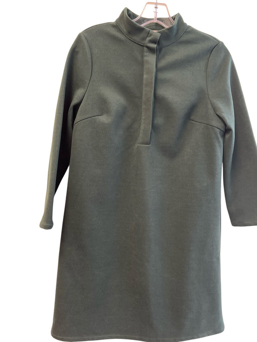 Pomander Place Size XXS Pine Green Polyester Blend Quarter Button Collared Dress Pine Green / XXS
